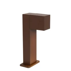 QAZQA Stehlampen Außen|Gartenbeleuchtung*Industrielle stehende Außenlampe rostbraun 30 cm IP44 - Baleno