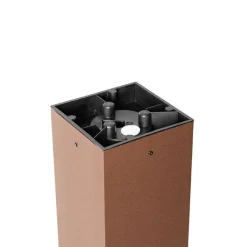 QAZQA Gartenbeleuchtung|Stehlampen Außen*Industrielle stehende Außenlampe rostbraun 80 cm IP44 - Charlois