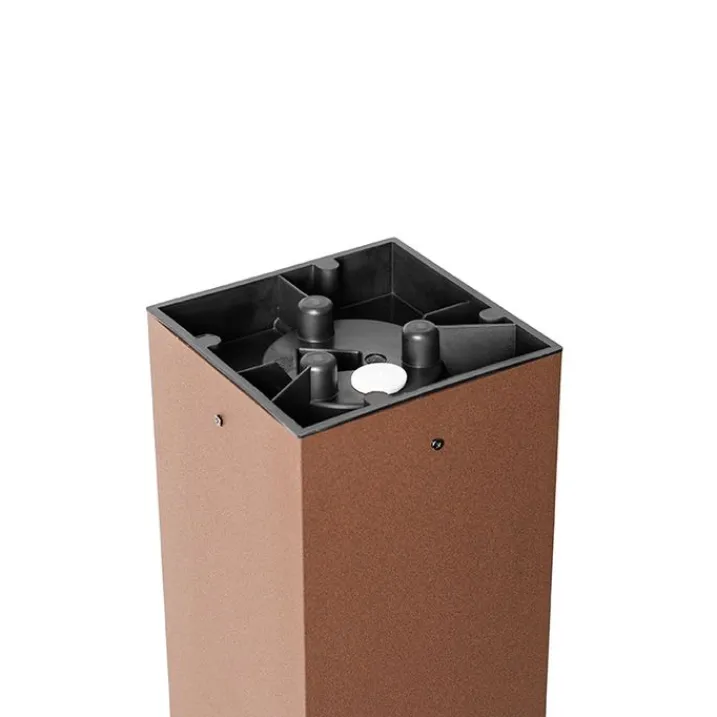 QAZQA Gartenbeleuchtung|Stehlampen Außen*Industrielle stehende Außenlampe rostbraun 80 cm IP44 - Charlois