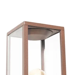 QAZQA Gartenbeleuchtung|Stehlampen Außen*Industrielle stehende Außenlampe rostbraun 80 cm IP44 - Charlois