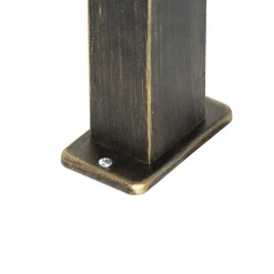 QAZQA Gartenbeleuchtung|Stehlampen Außen*Industrielle stehende Außenlampe Antikgold 35 cm IP44 - Baleno