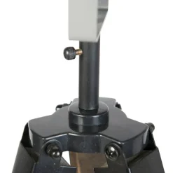 QAZQA Schlafzimmerlampen|Küchenlampen*Industrielle Stehlampe auf Holzstativ mit grauem Schirm - Laos