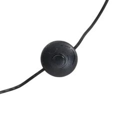 QAZQA Schlafzimmerlampen|Esszimmerlampen*Industrielle Stehlampe Bronze mit Holz - Mangos