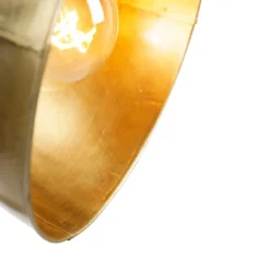 QAZQA Schlafzimmerlampen|Esszimmerlampen*Industrielle Stehlampe Bronze mit Holz - Mangos