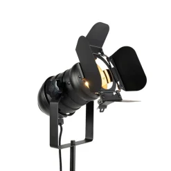 QAZQA Stehlampen|Wohnzimmerlampen*Industrielle Stehlampe schwarz kippbar - Film