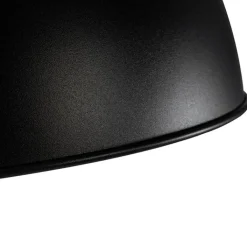 QAZQA Schlafzimmerlampen|Esszimmerlampen*Industrielle Stehlampe schwarz mit Gold 160 cm - Magnax