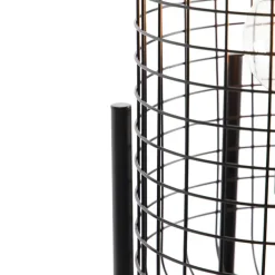 QAZQA Stehlampen|Wohnzimmerlampen*Industrielle Stehlampe schwarz - Bliss Vefa