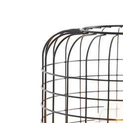 QAZQA Stehlampen|Wohnzimmerlampen*Industrielle Stehlampe schwarz - Bliss Vefa