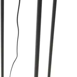 QAZQA Stehlampen|Wohnzimmerlampen*Industrielle Stehlampe schwarz - Bliss Vefa