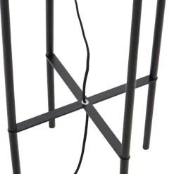 QAZQA Stehlampen|Wohnzimmerlampen*Industrielle Stehlampe schwarz - Bliss Vefa