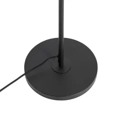 QAZQA Stehlampen|Wohnzimmerlampen*Industrielle Stehlampe schwarz 2 Lichter - Emado