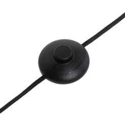 QAZQA Stehlampen|Wohnzimmerlampen*Industrielle Stehlampe schwarz 2 Lichter - Emado