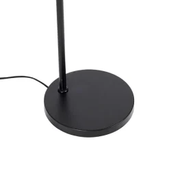 QAZQA Stehlampen|Wohnzimmerlampen*Industrielle Stehlampe schwarz - Drum Mesh