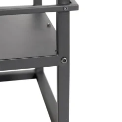 QAZQA Schlafzimmerlampen|Küchenlampen*Industrielle Stehlampe schwarz - Cage Rack