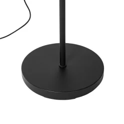 QAZQA Stehlampen|Wohnzimmerlampen*Industrielle Stehleuchte schwarz 50 cm verstellbar - Hanze