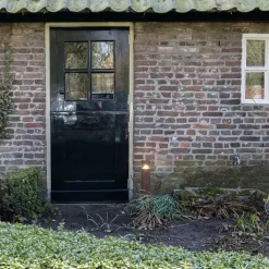 QAZQA Gartenbeleuchtung|Stehlampen Außen*Industrielle Stehleuchte für den Außenbereich, rostbraun, 50 cm, IP44 – Dänemark