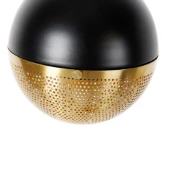 QAZQA Stehlampen|Wohnzimmerlampen*Industrielle Stehleuchte schwarz mit Messing 2-flammig – Haicha