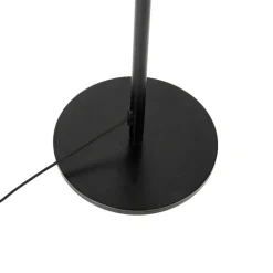 QAZQA Stehlampen|Wohnzimmerlampen*Industrielle Stehleuchte schwarz mit Messing 2-flammig – Haicha