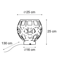 QAZQA Tischlampen|Wohnzimmerlampen*Industrielle Tischlampe Antikgold - Bobby