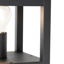 QAZQA Tischlampen|Wohnzimmerlampen*Industrielle Tischlampe schwarz - Cage Rack