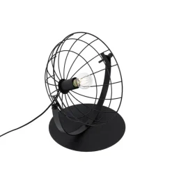 QAZQA Tischlampen|Wohnzimmerlampen*Industrielle Tischlampe schwarz verstellbar - Hanze