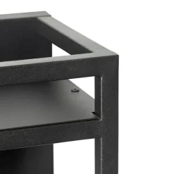 QAZQA Schlafzimmerlampen|Küchenlampen*Industrielle Wandleuchte schwarz mit Gestell - Cage Rack