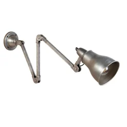 QAZQA Wandleuchten|Wohnzimmerlampen*Industrielle Wandleuchte grau verstellbar - Mersey