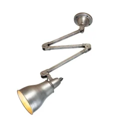 QAZQA Wandleuchten|Wohnzimmerlampen*Industrielle Wandleuchte grau verstellbar - Mersey