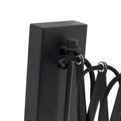 QAZQA Wandleuchten|Wohnzimmerlampen*Industrielle Wandleuchte schwarz verstellbar - Merle