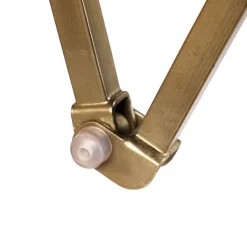 QAZQA Wandleuchten|Wohnzimmerlampen*Industrielle Wandleuchte Messing verstellbar - Avon