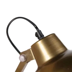 QAZQA Wandleuchten|Wohnzimmerlampen*Industrielle Wandleuchte Messing verstellbar - Avon