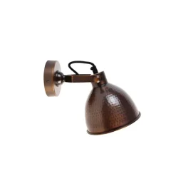QAZQA Schlafzimmerlampen|Küchenlampen*Industrielle Wandleuchte Kupfer mit Messing verstellbar - Liko