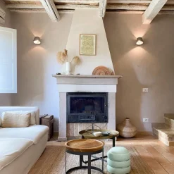 QAZQA Schlafzimmerlampen|Küchenlampen*Industrielle Wandleuchte Beton mit Lichteffekt - Cup