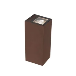 QAZQA Gartenbeleuchtung|Außenwandleuchten*Industrielle Wandleuchte rostbraun 2-flammig AR70 IP54 - Baleno