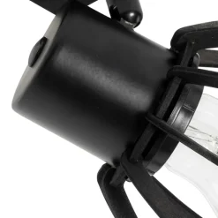 QAZQA Wandleuchten|Wohnzimmerlampen*Industrielle Wandleuchte schwarz verstellbar - Fotu