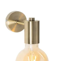 QAZQA Schlafzimmerlampen|Küchenlampen*Industrielle Wandleuchte Bronze 13cm - Facil