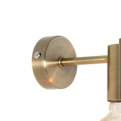 QAZQA Schlafzimmerlampen|Küchenlampen*Industrielle Wandleuchte Bronze 13cm - Facil