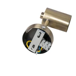 QAZQA Schlafzimmerlampen|Küchenlampen*Industrielle Wandleuchte Bronze 13cm - Facil