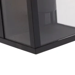 QAZQA Gartenbeleuchtung|Außenwandleuchten*Industrielle Wandleuchte schwarz 26 cm IP44 - Charlois