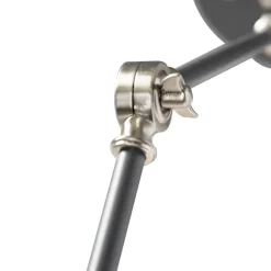 QAZQA Wandleuchten|Wohnzimmerlampen*Industrielle Wandleuchte grau verstellbar - Dazzle