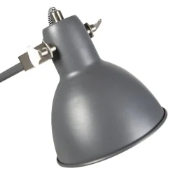 QAZQA Wandleuchten|Wohnzimmerlampen*Industrielle Wandleuchte grau verstellbar - Dazzle