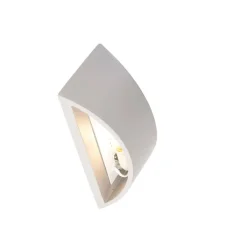 QAZQA Schlafzimmerlampen|Küchenlampen*Industrielle Wandleuchte grauer Beton - Creil