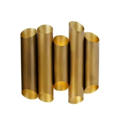 QAZQA Wandleuchten|Wohnzimmerlampen*Industrielle Wandleuchte Messing 10 Lichter - Whistle