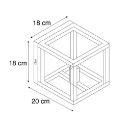QAZQA Wandleuchten|Esszimmerlampen*Industrielle Wandleuchte rostbraun - Käfig