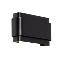 QAZQA Wandleuchten|Wohnzimmerlampen*Industrielle Wandleuchte schwarz 2-flammig - Coen