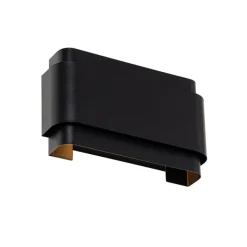 QAZQA Wandleuchten|Wohnzimmerlampen*Industrielle Wandleuchte schwarz 2-flammig - Coen