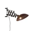 QAZQA Wandleuchten|Wohnzimmerlampen*Industrielle Wandleuchte Bronze mit Schwarz - Tyne