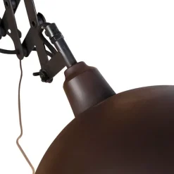 QAZQA Wandleuchten|Wohnzimmerlampen*Industrielle Wandleuchte Bronze mit Schwarz - Tyne