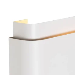 QAZQA Wandleuchten|Wohnzimmerlampen*Industrielle Wandleuchte weiß 2-flammig - Coen