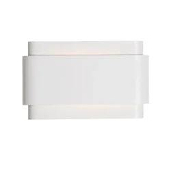 QAZQA Wandleuchten|Wohnzimmerlampen*Industrielle Wandleuchte weiß 2-flammig - Coen